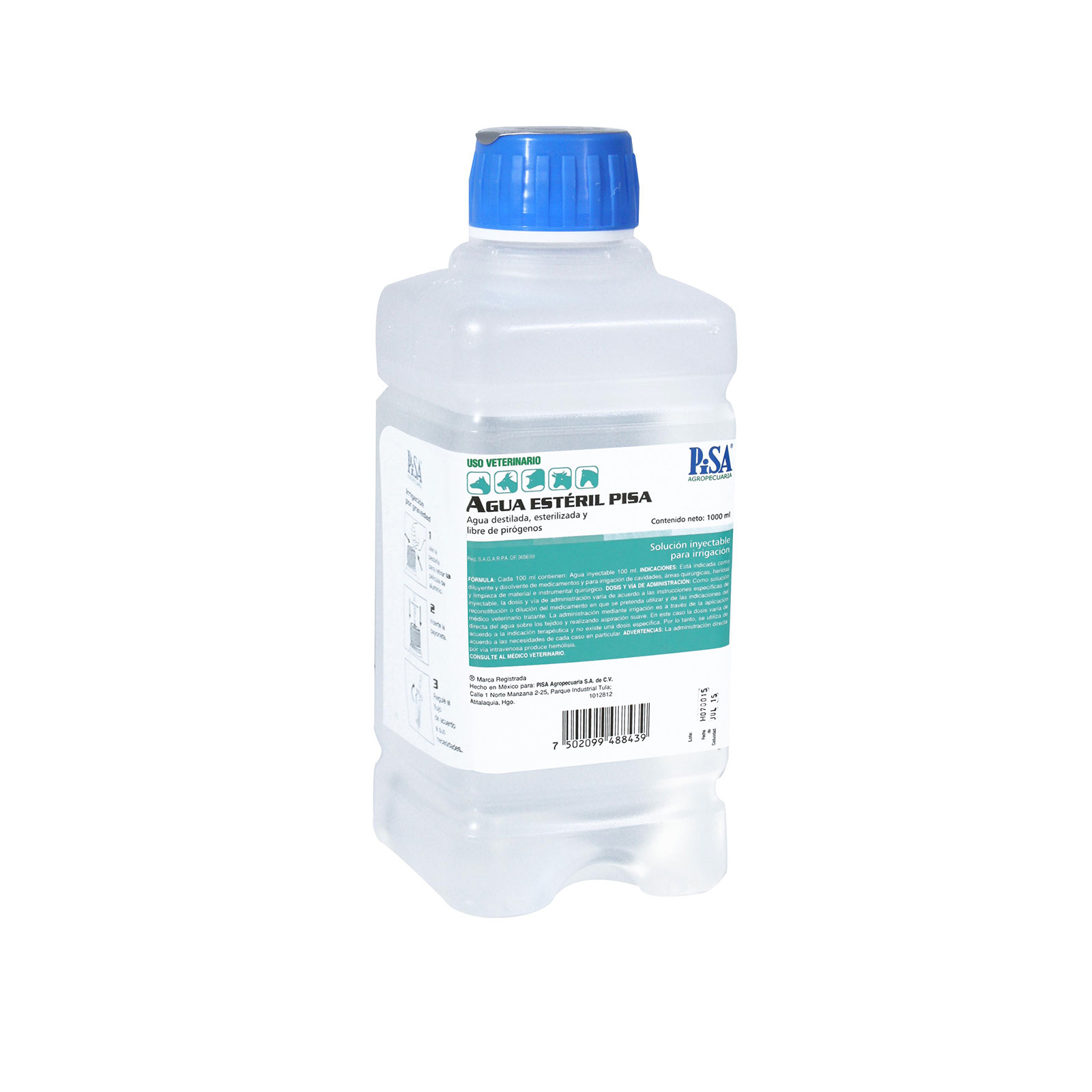 AGUA ESTERILIZADA 1000 ML PLAST      0719
