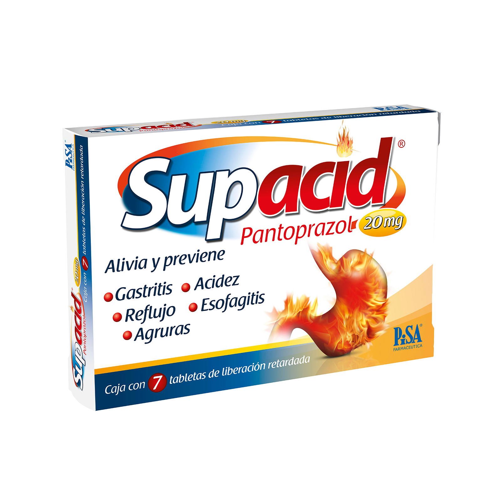Supacid 20 mg 7 tabletas