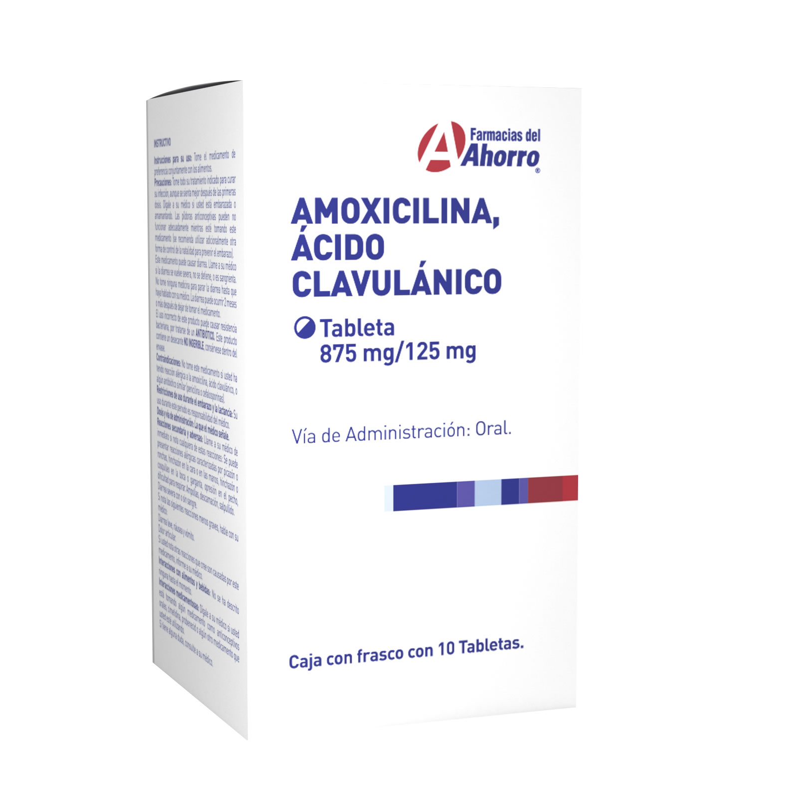 Farmacias del Ahorro | Marca del Ahorro Amoxicilina/clavulanico 875 ...