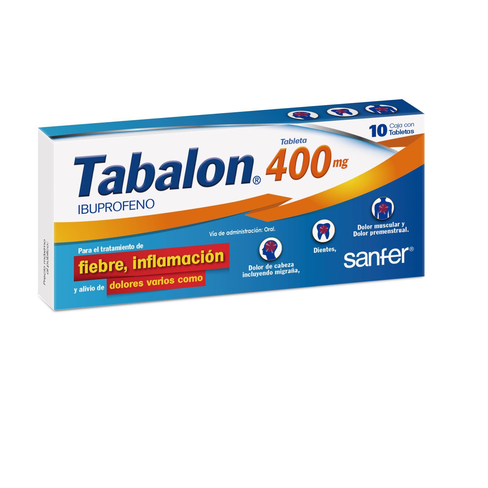 Tabalon 400 mg Oral 10 tabletas