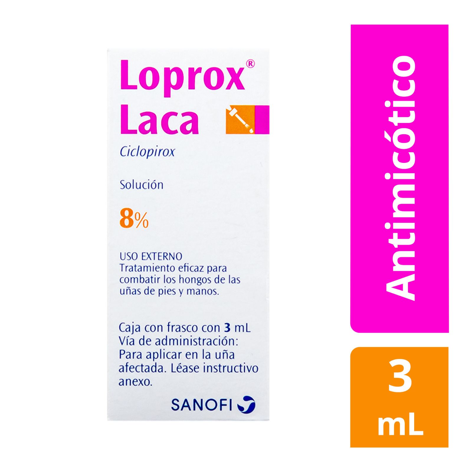 Farmacias del Ahorro | Loprox laca 0.08g/ml sol.cja/fco c/3 ml | Tienda ...