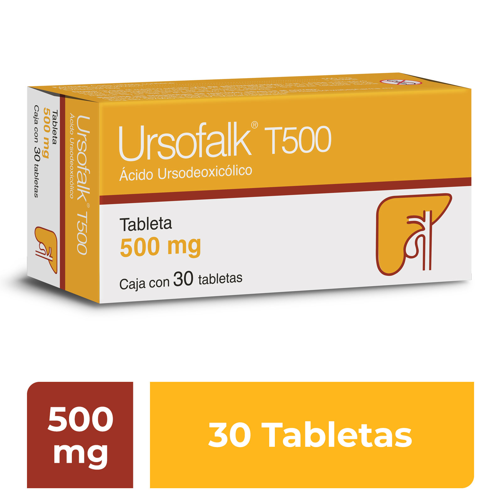 Farmacias del Ahorro | Ursofalk t500 500mg 30 tabletas | Tienda en ...