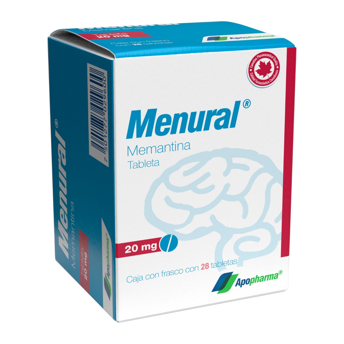 Farmacias del Ahorro | Menural memantina 20mg con 28 tabletas | Tienda ...