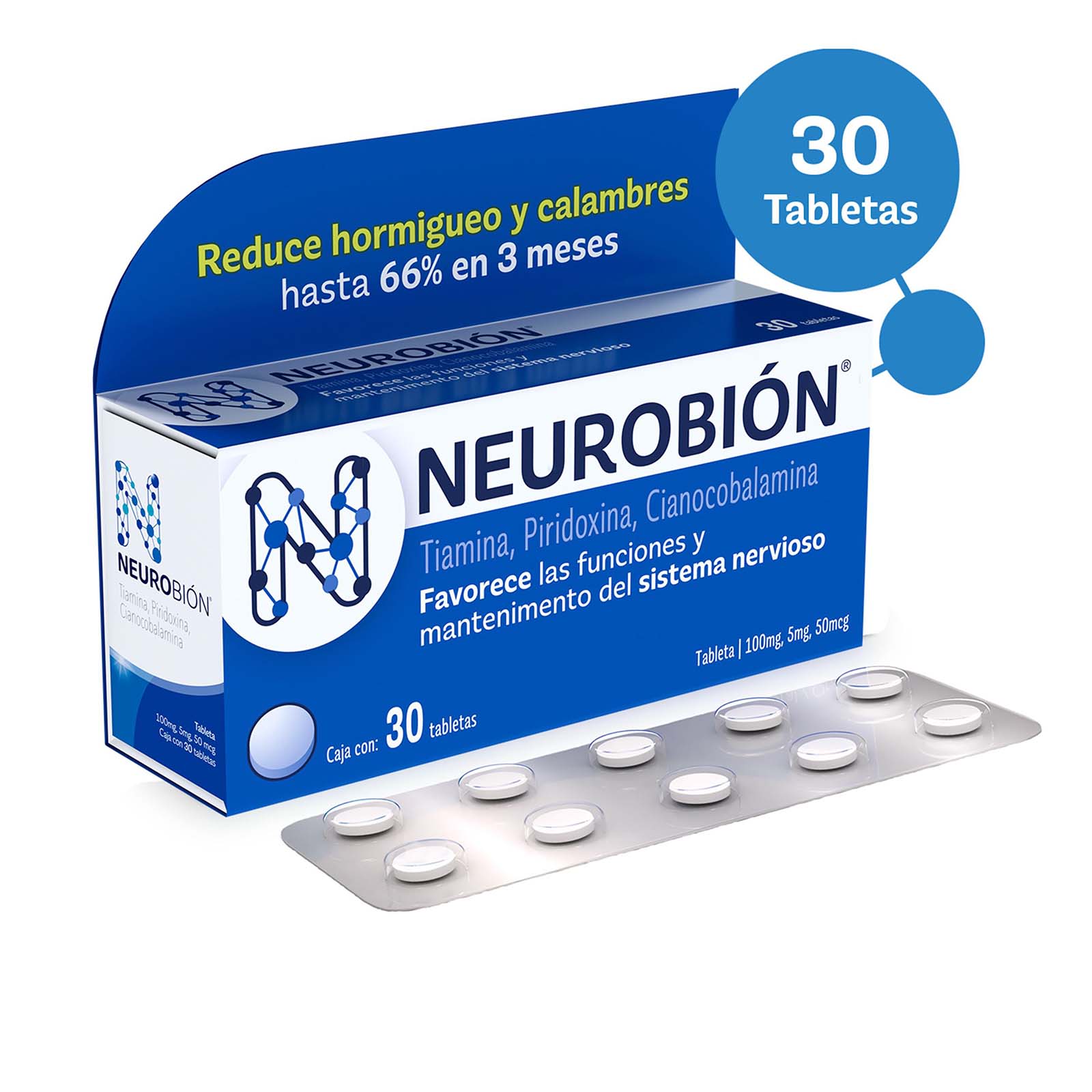 Neurobion Vitaminas del Complejo B 30 Tabletas