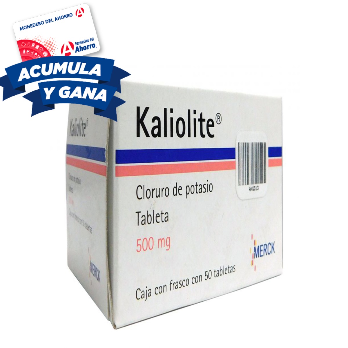 Farmacias del Ahorro | Kaliolite 500mg oral 50 tabletas | Tienda en ...