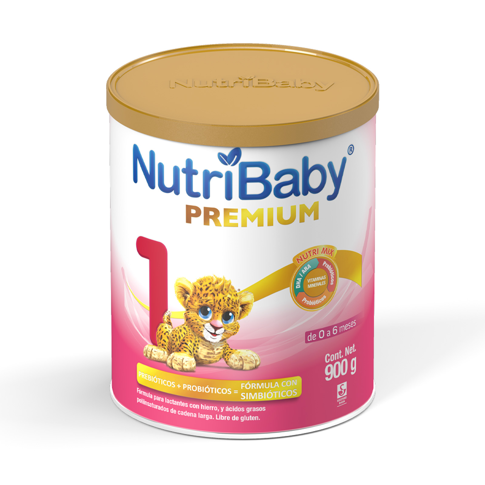 Nutribaby Premium 1: 0 a 6 meses - Polvo en lata con 900 g