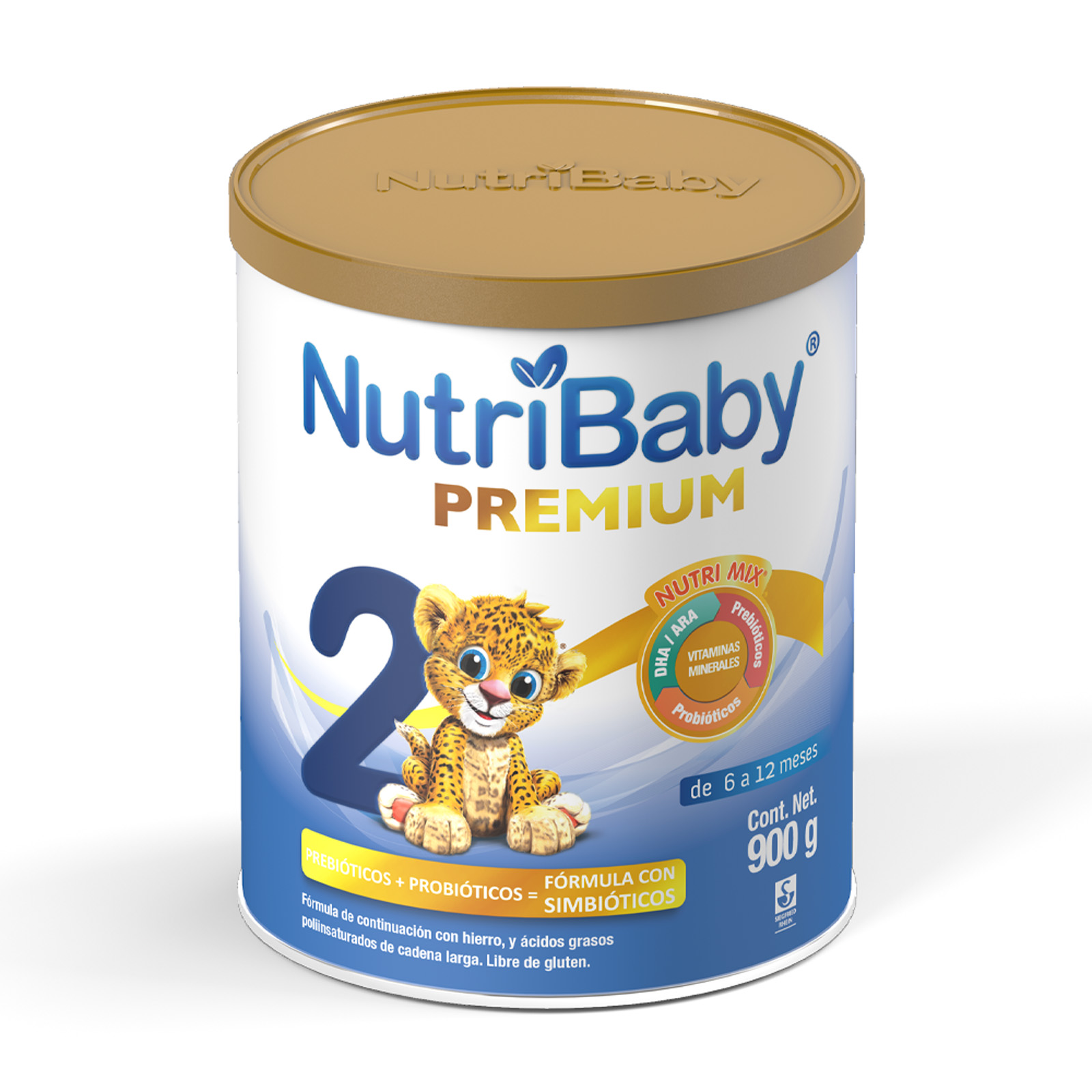 Nutribaby Premium 2: 6 a 12 meses - Polvo en lata con 900 g