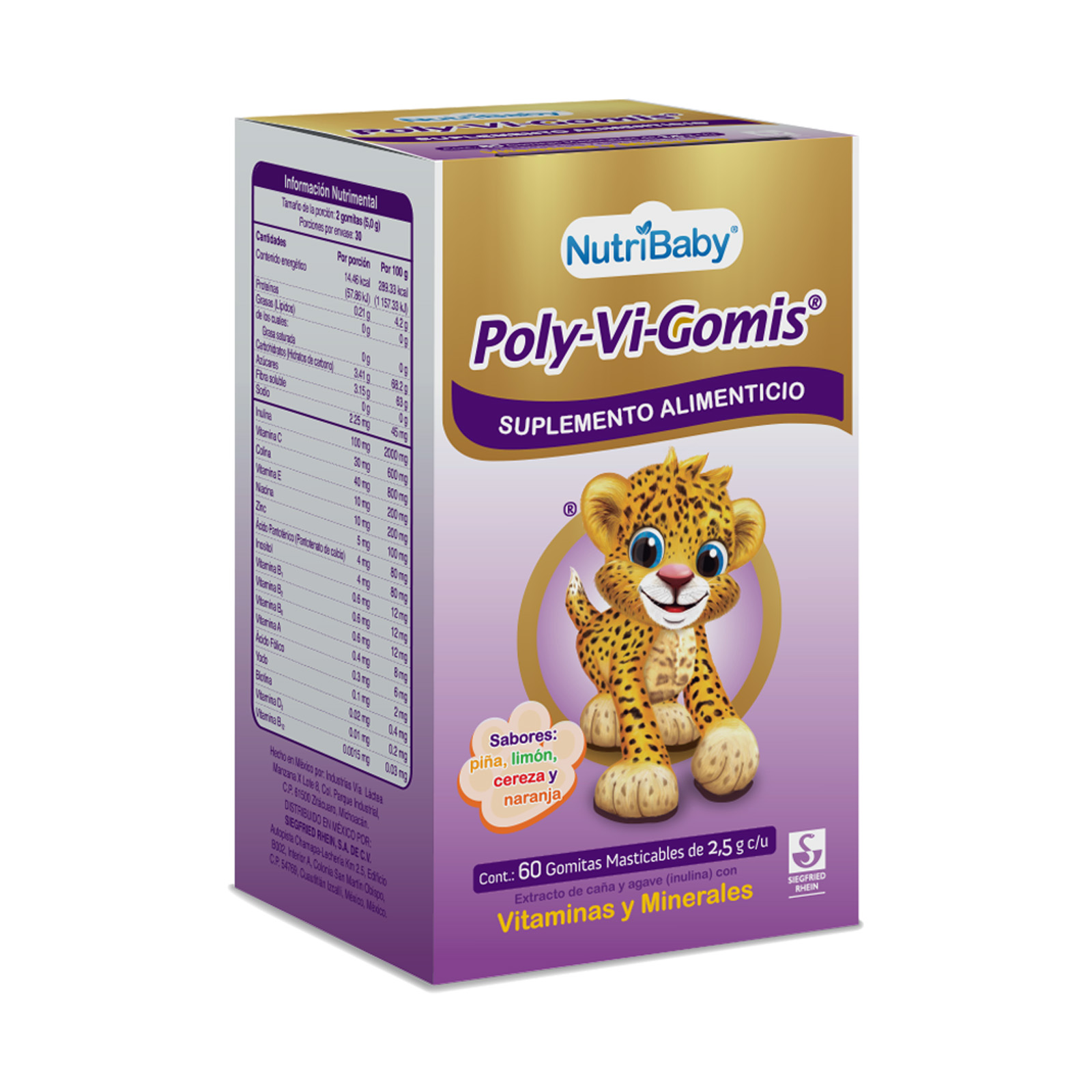 Poly-Vi-Gomis Frasco con 60 gomitas