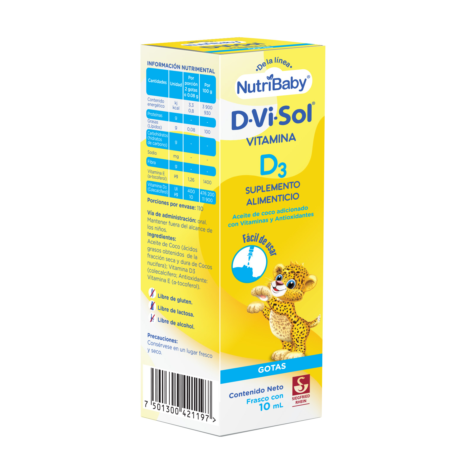 D-Vi-Sol Niños 10 mL - Dispositivo gota exacta (Vitamina E y D3)