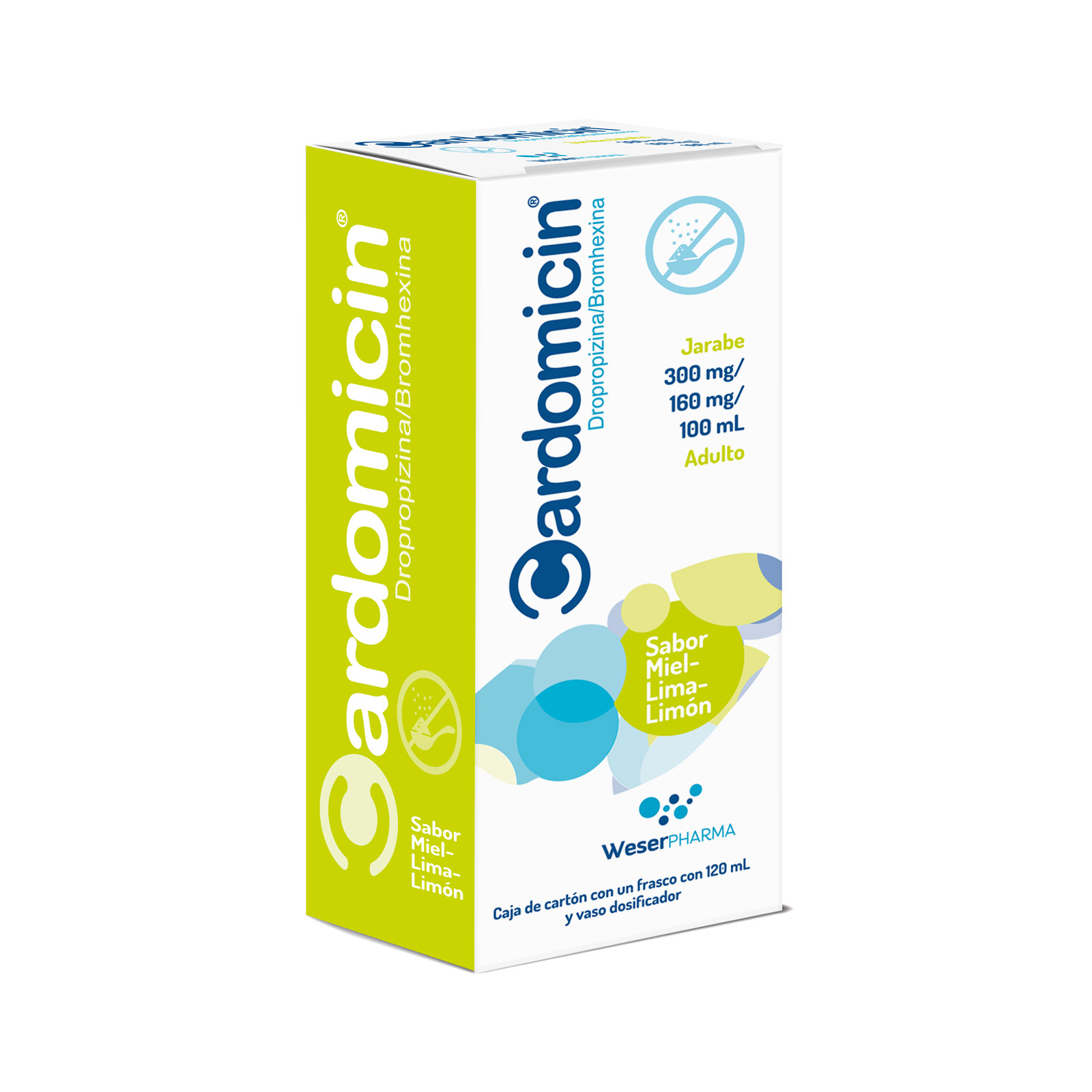 Farmacias del Ahorro | Cardomicin 300mg/160 mg/ 100 mL Jarabe 120 ml ...