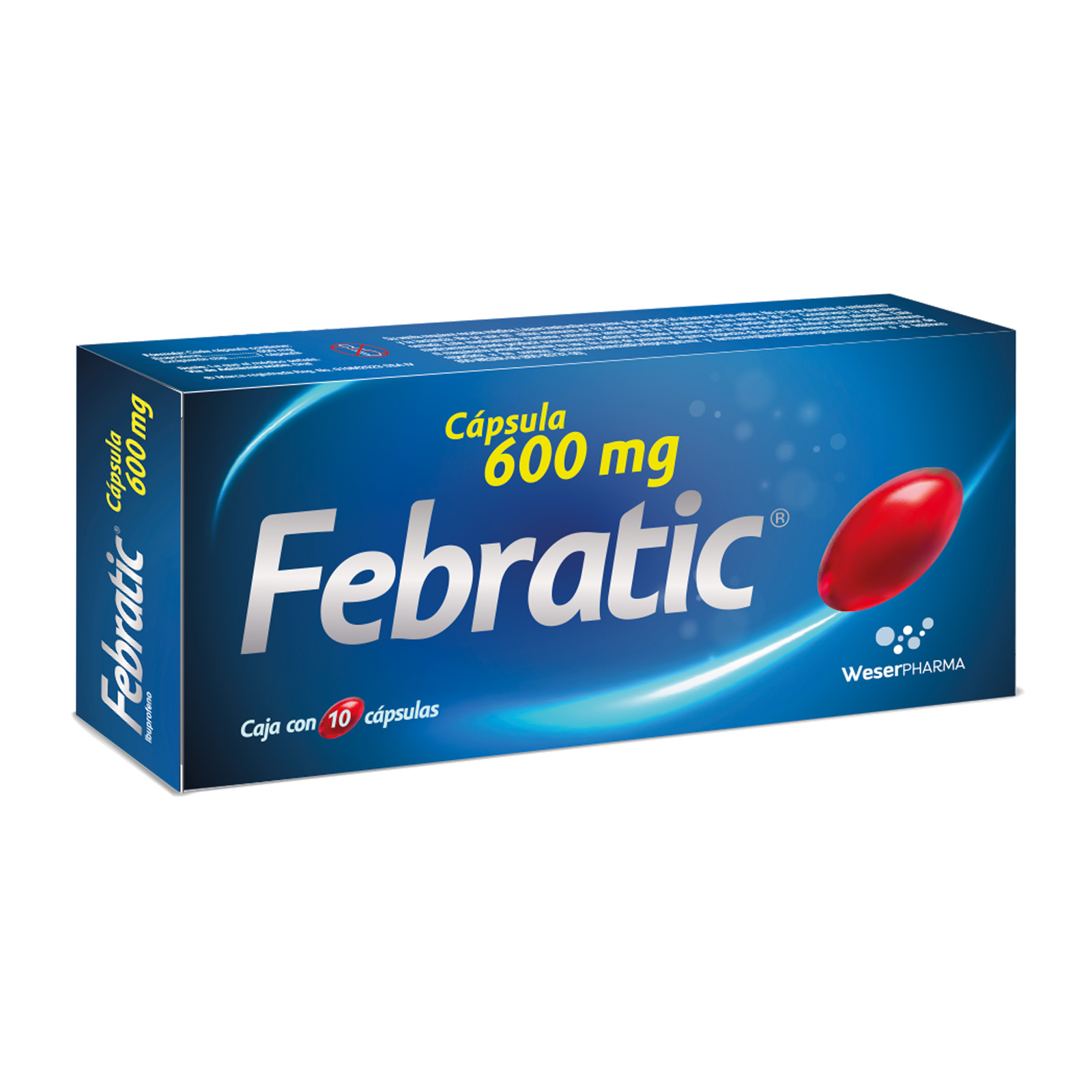 Farmacias del Ahorro | Febratic 600 mg Oral 10 Caps | Tienda en línea a ...