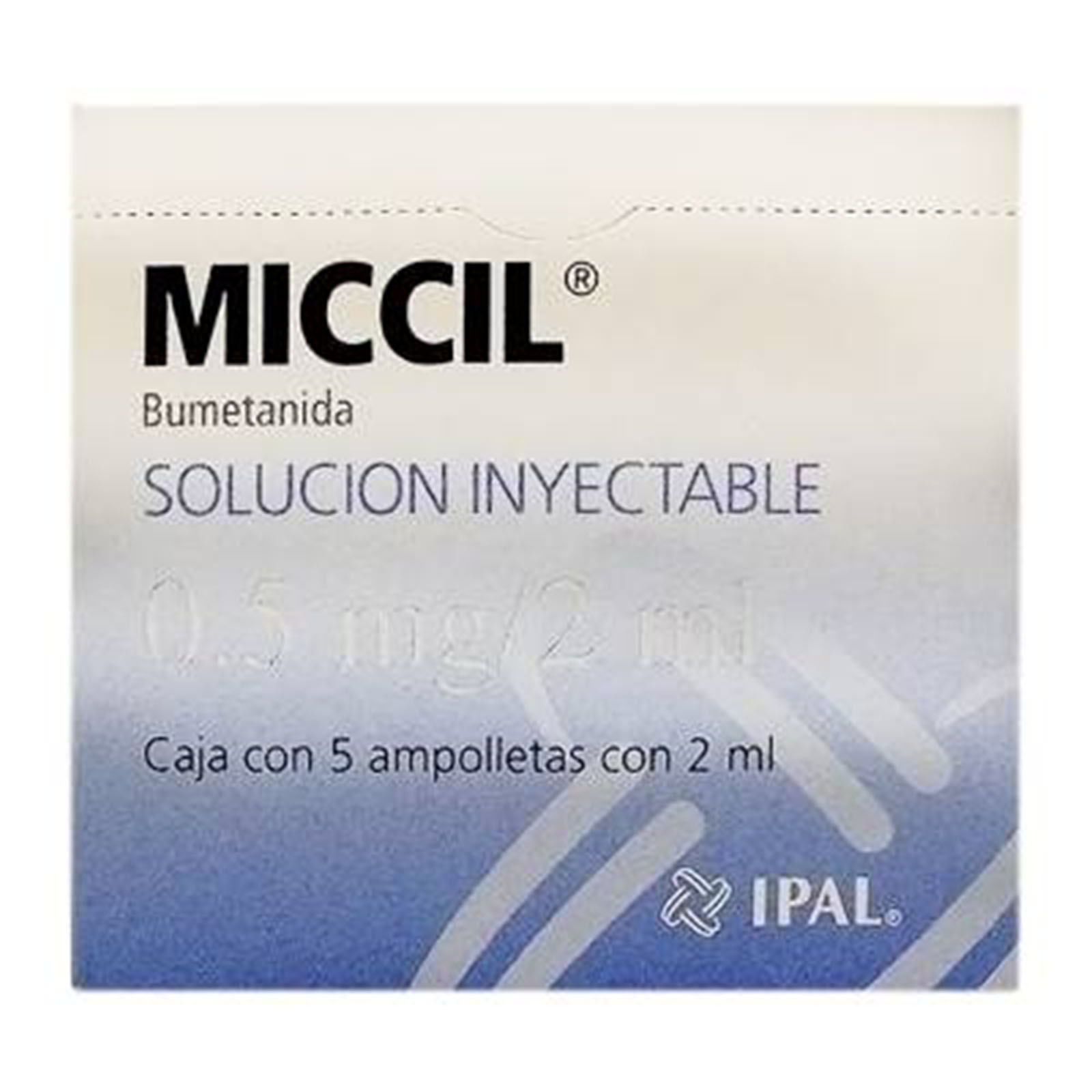 Farmacias del Ahorro | Miccil 0.5 mg/ 2 ml Solución Inyectable 5 ...