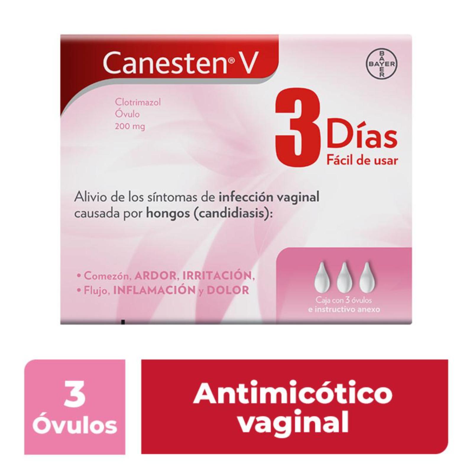 Canesten V Infecciones Vaginales Clotrimazol 3 Óvulos