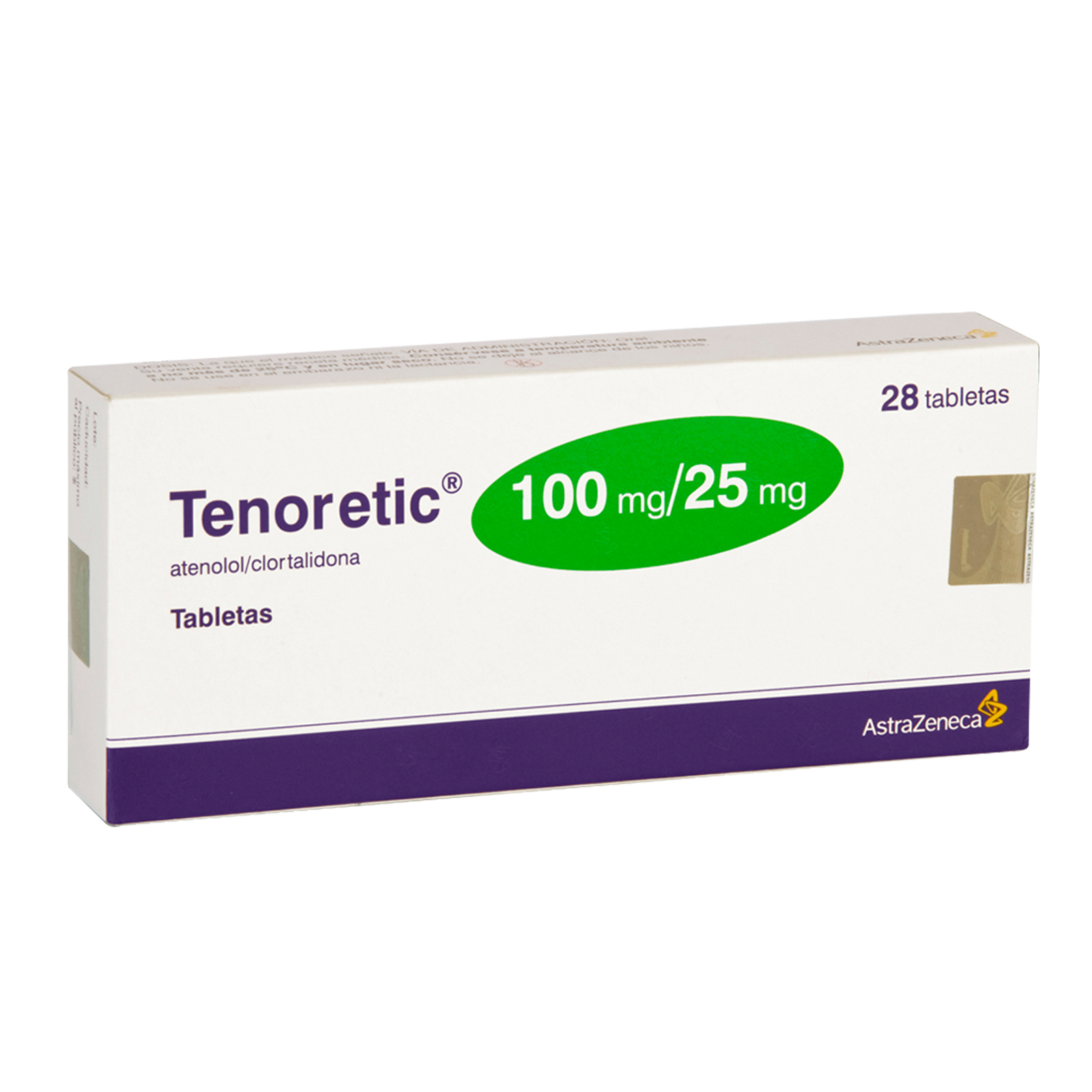 Farmacias del Ahorro | Tenoretic 100 mg/ 25 mg Oral 28 Tabs | Tienda en ...