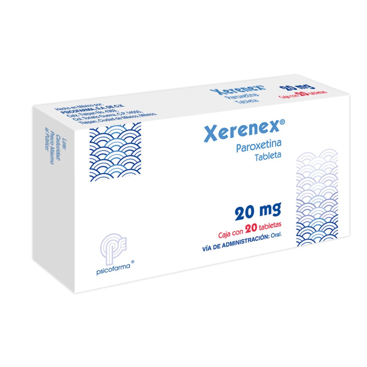 Xorenex Farmacias del Ahorro | Xerenex 20 mg 20 Tabs Ranuradas | Tienda en ...