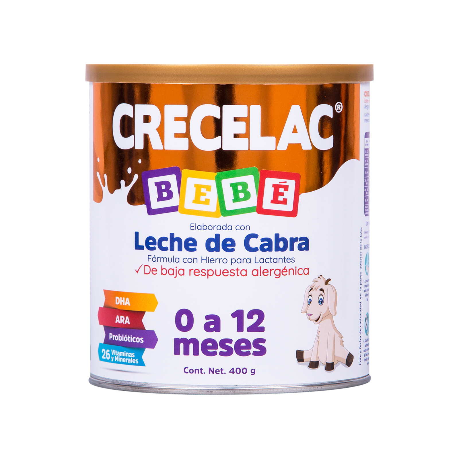 Farmacias del Ahorro | Formula Láctea crecelac leche cabra 0-12 meses ...