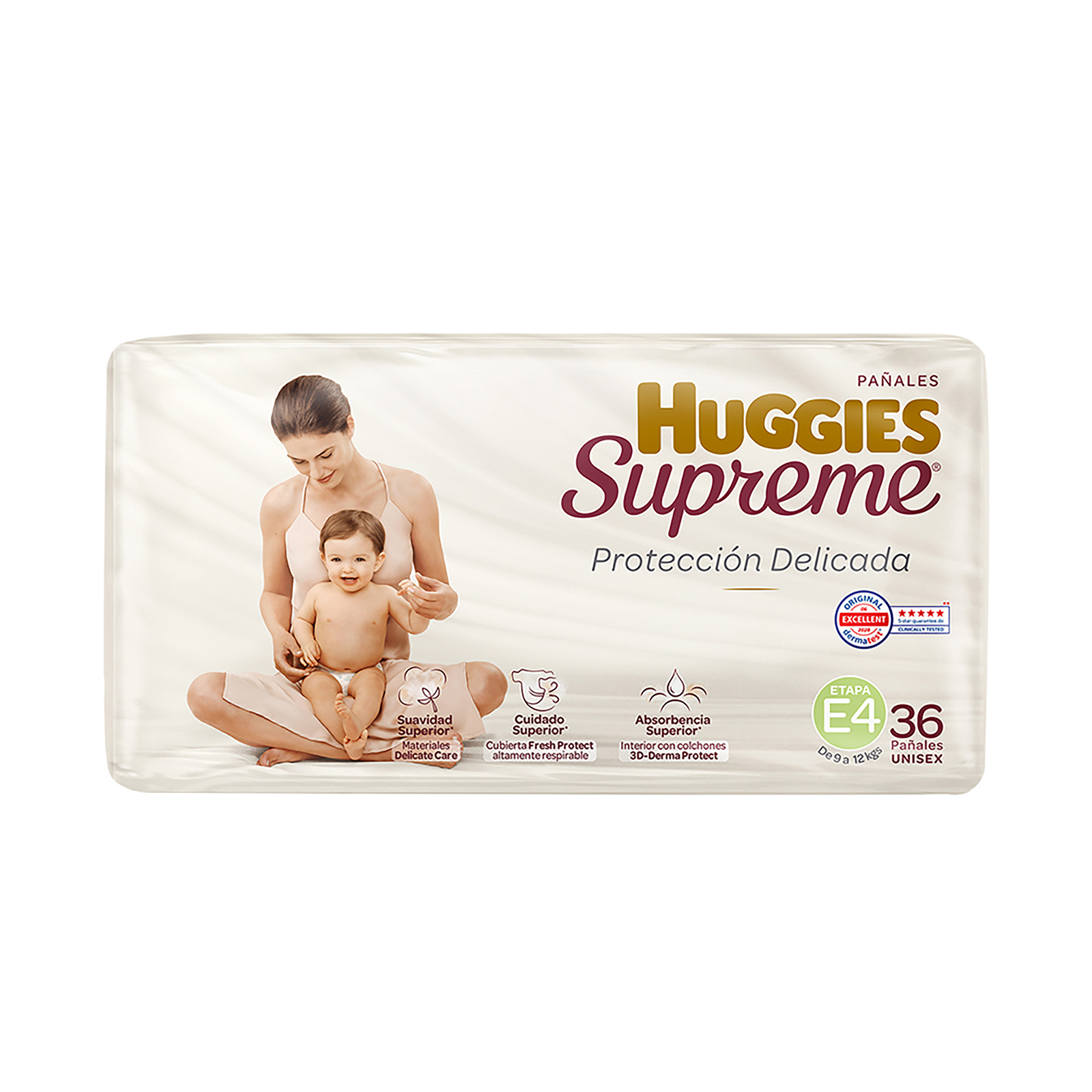 Pañal Huggies Supreme Etapa 4 con 36 pz