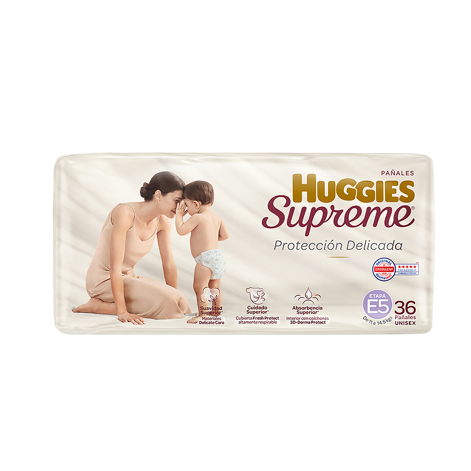 Pañal Huggies Supreme Etapa 5 Unisex 36 pz