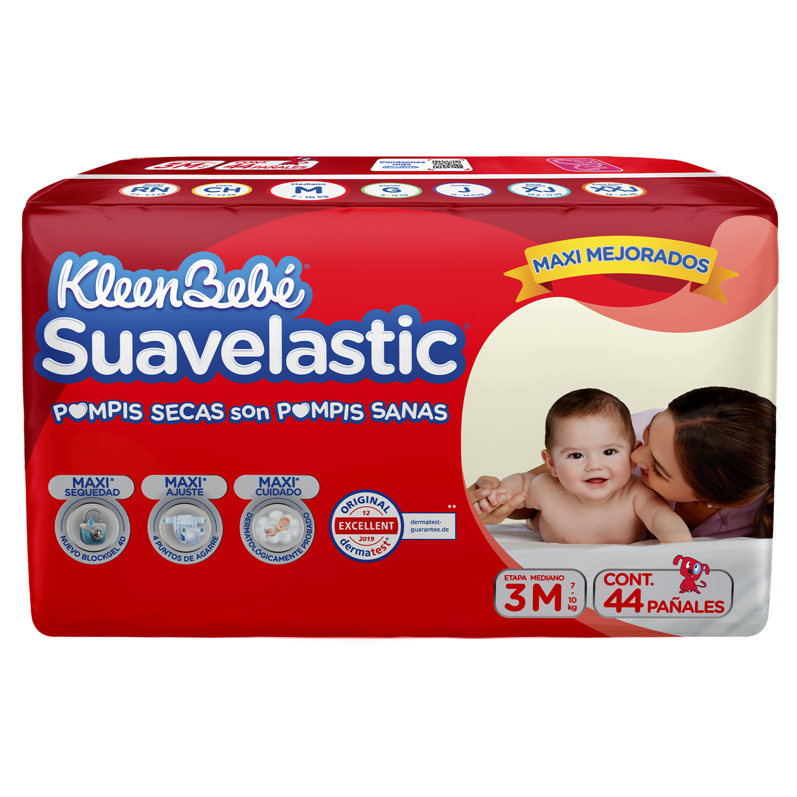 Pañal kleen bebe suavelastic max et-3 40 pzs