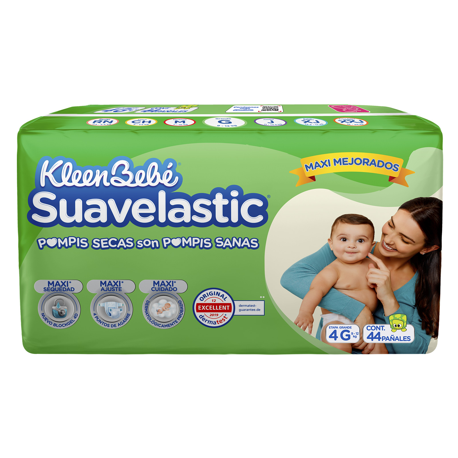 Pañal kleen bebe suavelastic max gde et4 40pz