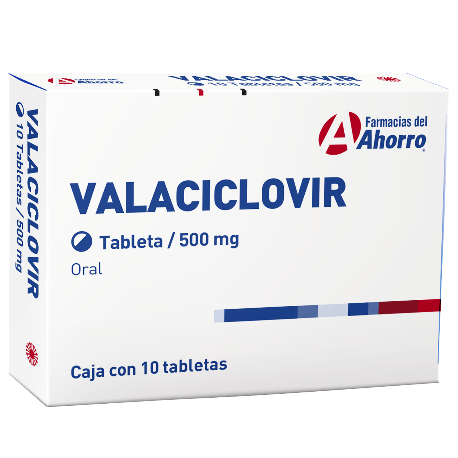 Farmacias del Ahorro | Marca del Ahorro Valaciclovir 500 mg 10 ...
