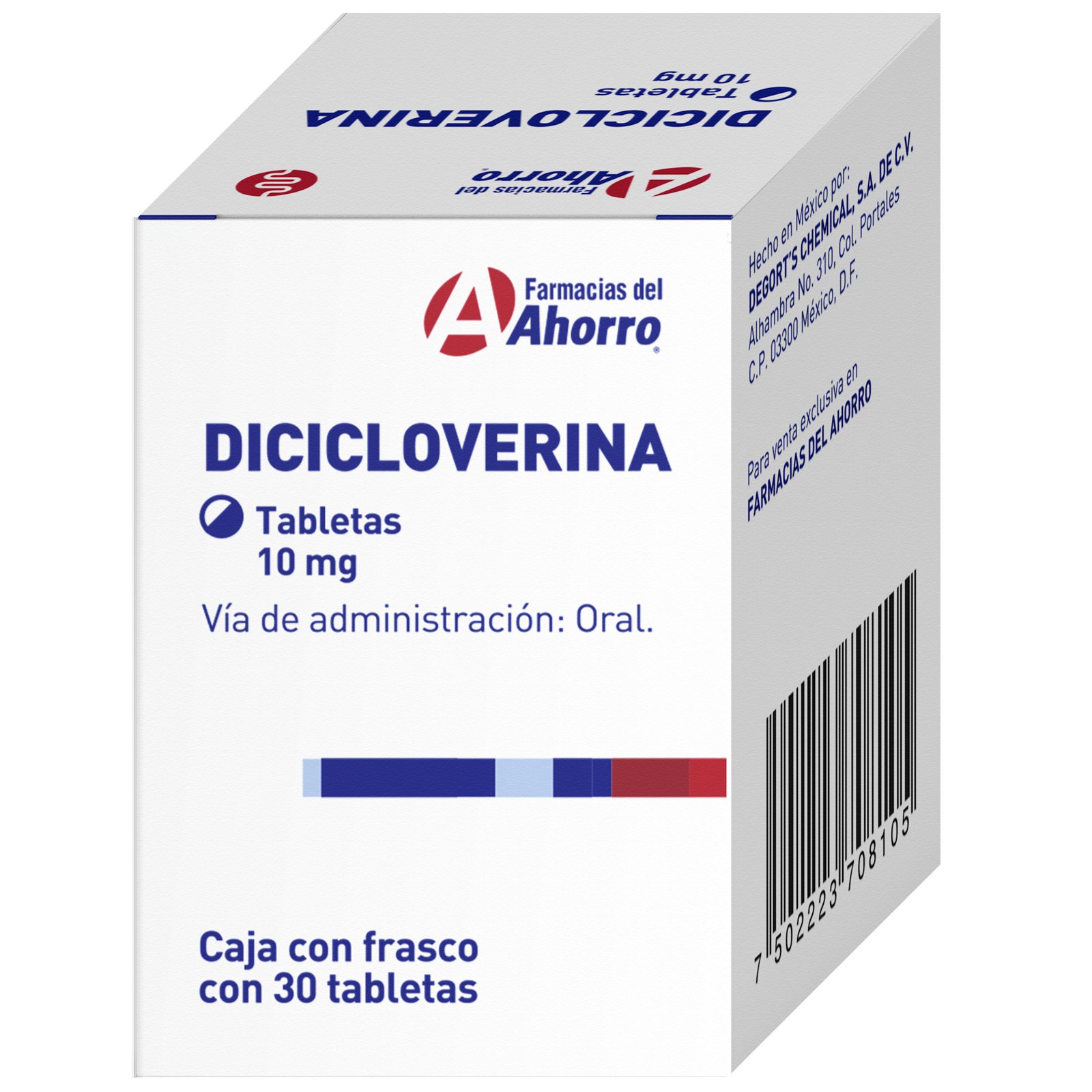 Farmacias del Ahorro | Marca del Ahorro Dicicloverina 10 MG 30 tabletas ...
