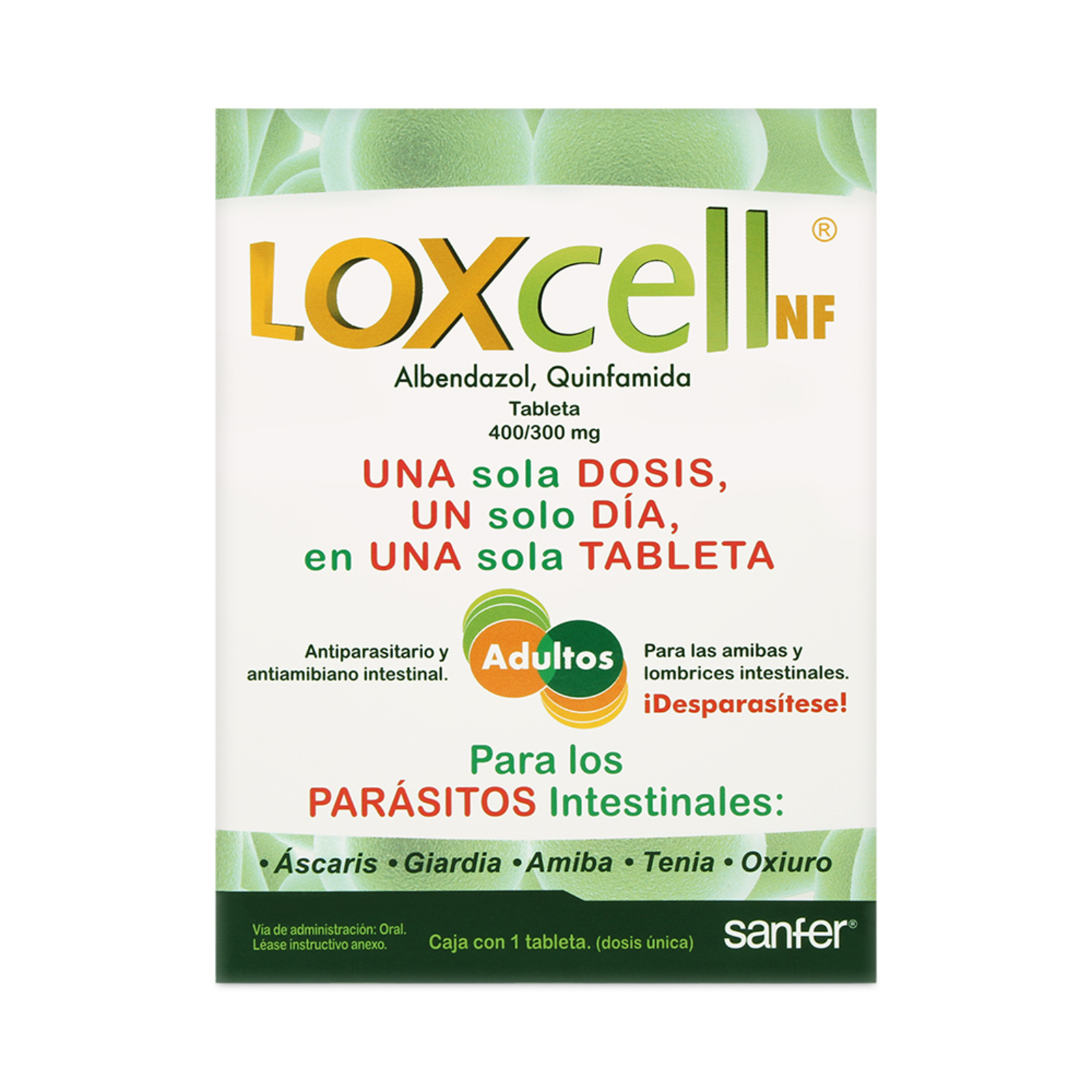 Loxcell NF Adultos 400/300 mg 1 Tableta