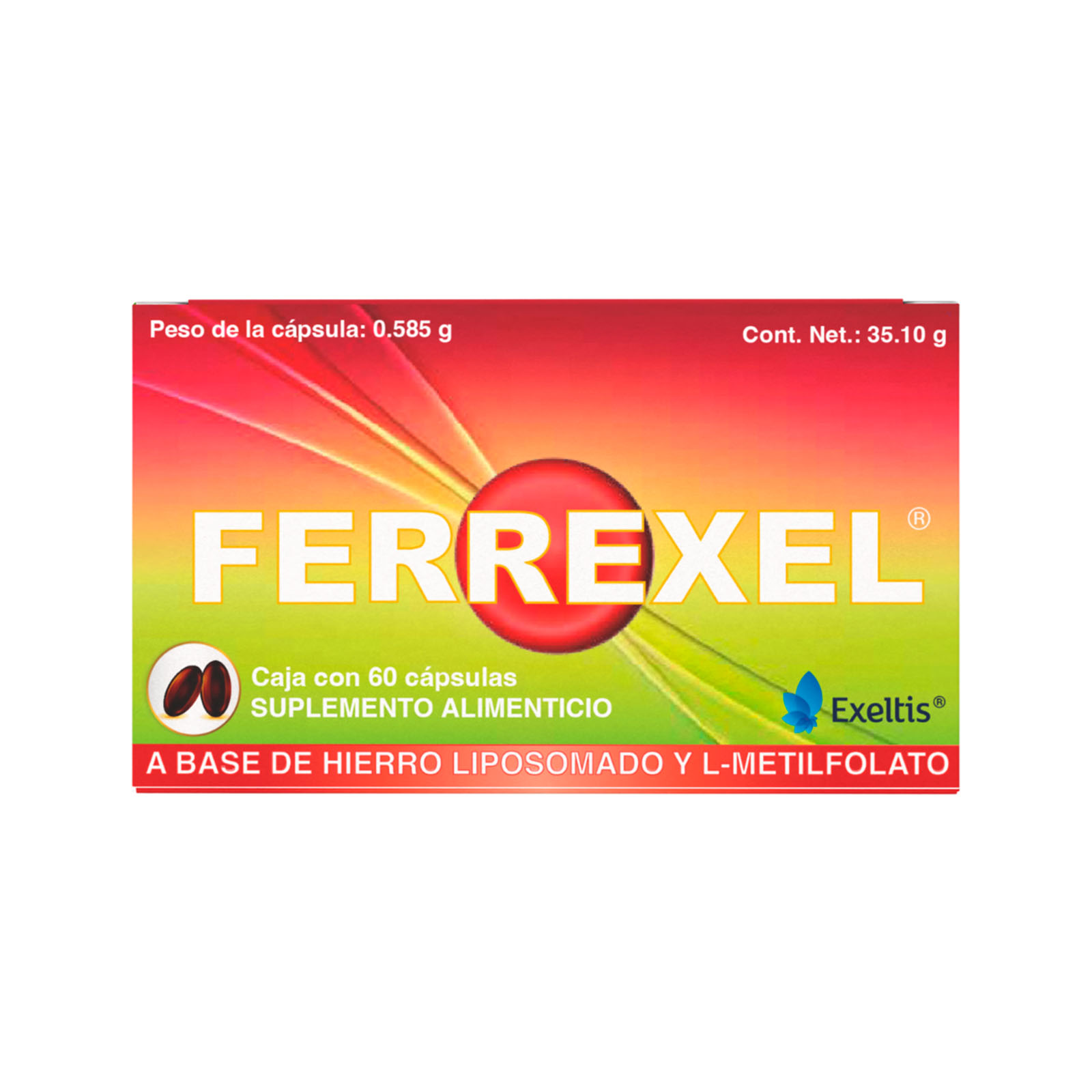 Ferrexel Suplemento Alimenticio 60 cápsulas