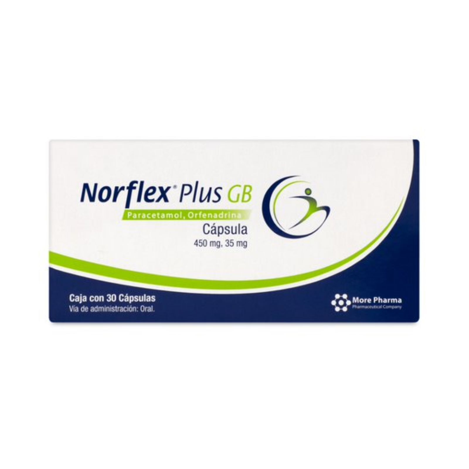 Norflex Plus GB 30 Cap Oral 450/35 mg