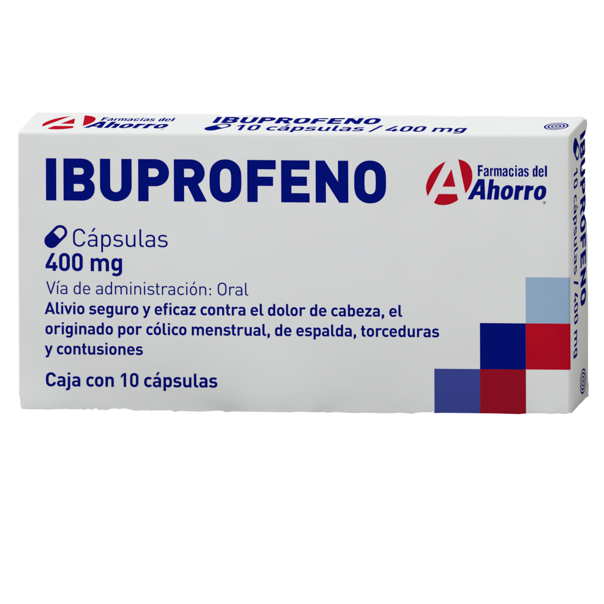 Ibuprofeno 400 mg 10 cápsulas Marca del Ahorro