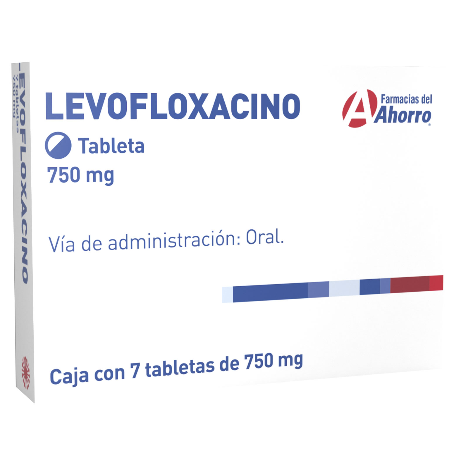 Levofloxacino 750 mg Oral 7 tabletas Marca del Ahorro