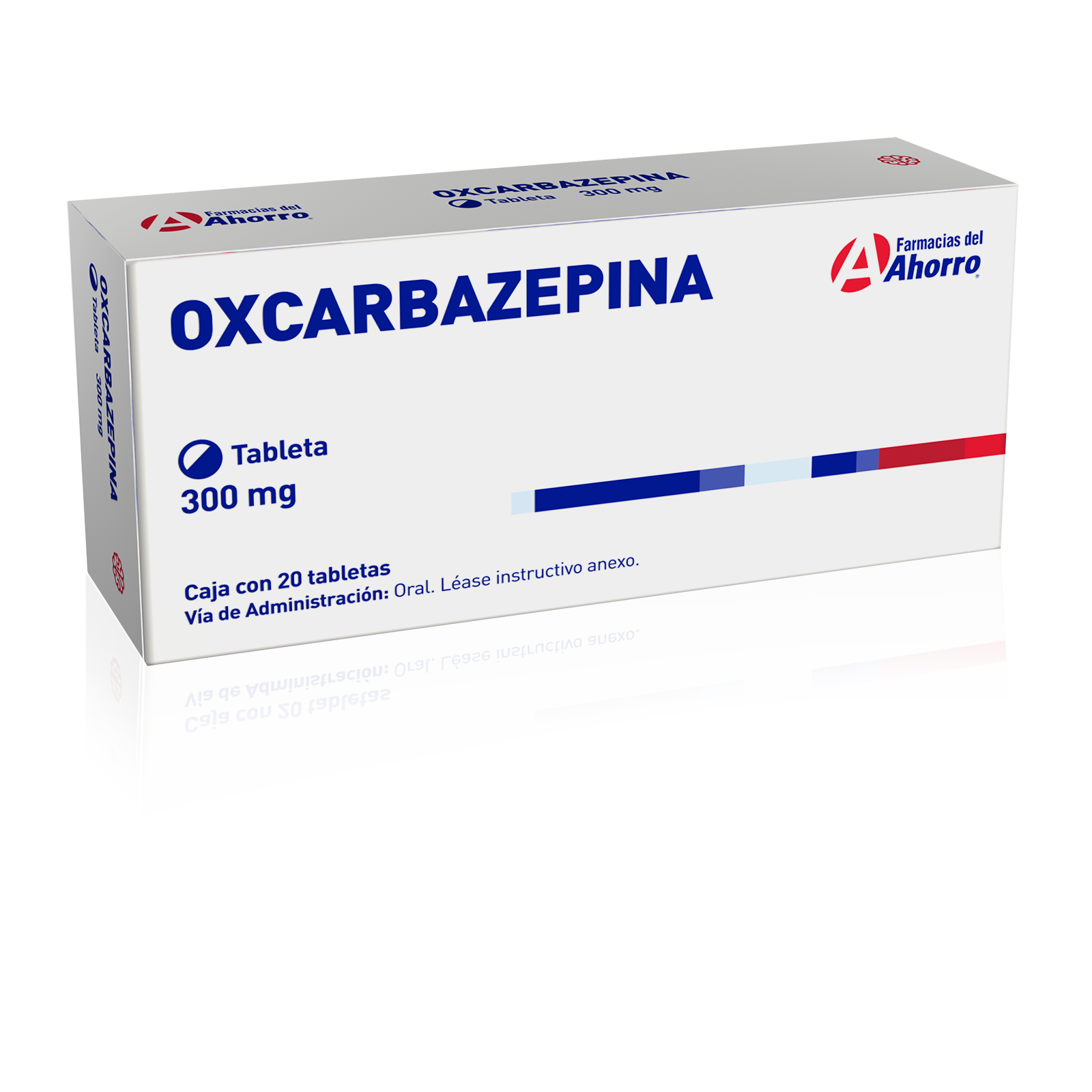 Oxcarbazepina 300 mg 20 tabletas Marca del Ahorro