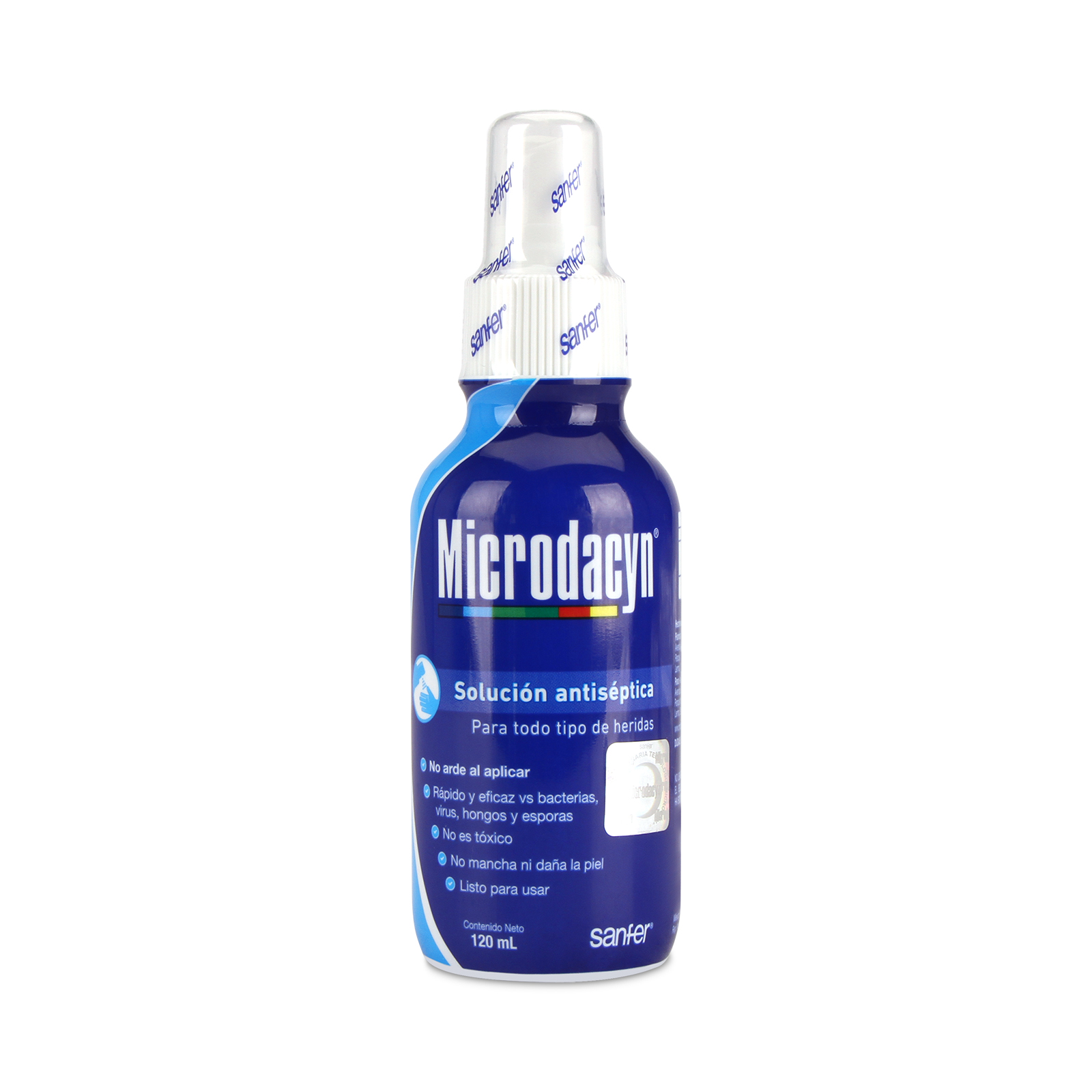 Microdacyn Solución Antiséptica Para Todo Tipo de Herida, Spray 120 ml