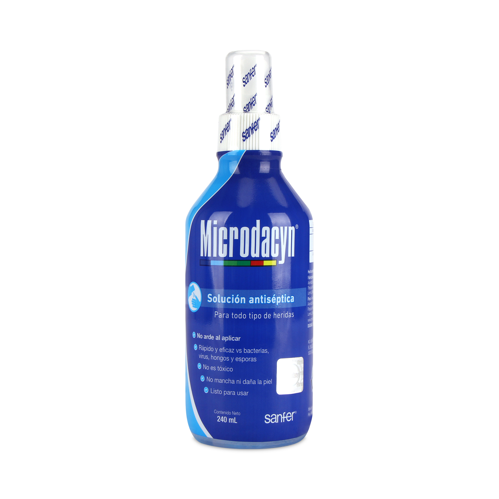 Microdacyn Solución Antiséptica Para Todo Tipo de Herida, Spray 240 ml