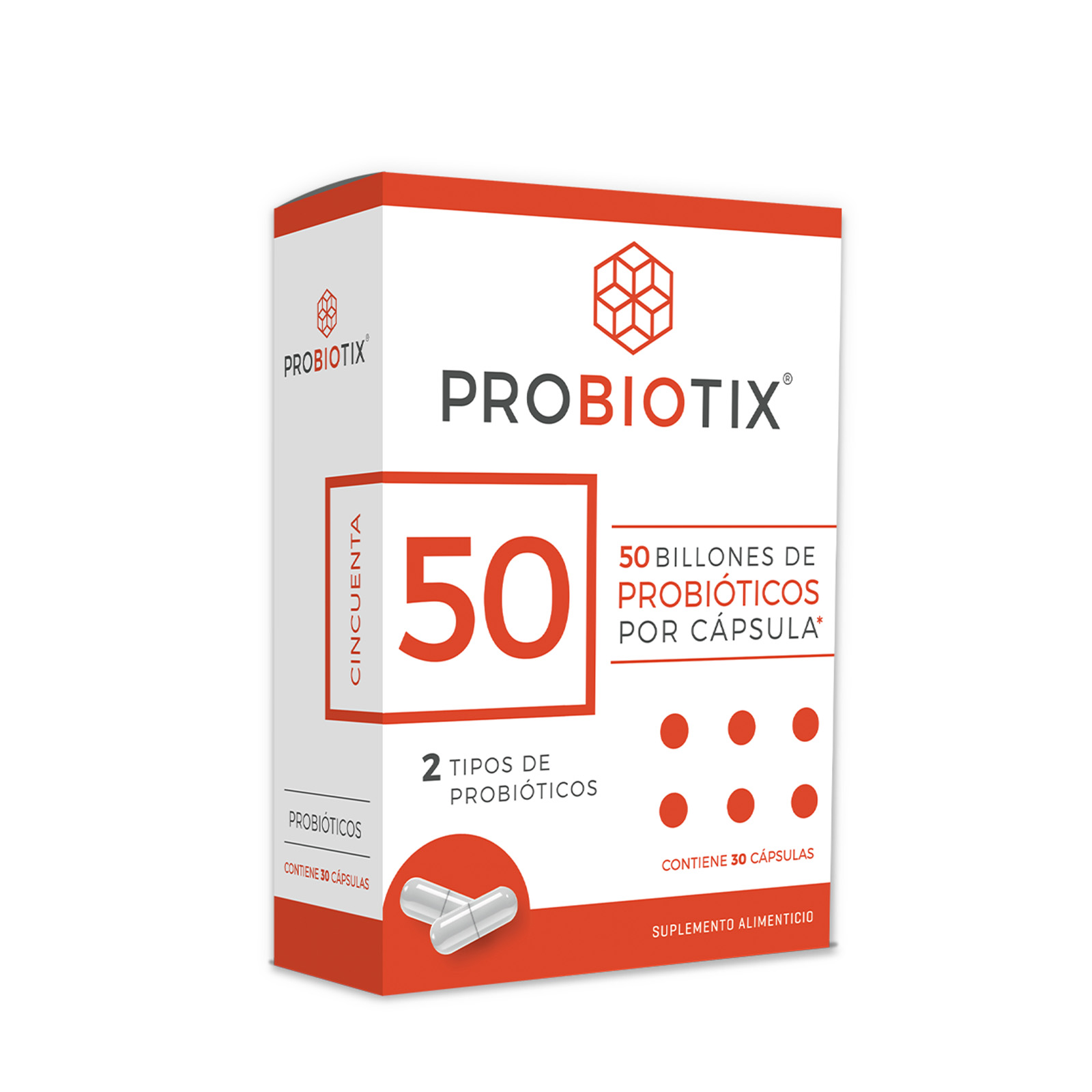Probiotix 50 Billones/2 Cepas 30 Cápsulas