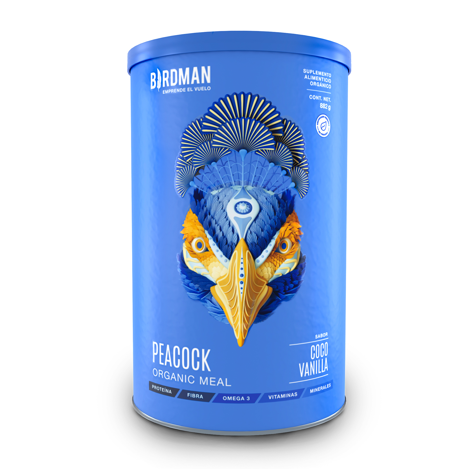 BIRDMAN Peacock Coco Vainilla Organic Meal 882 g