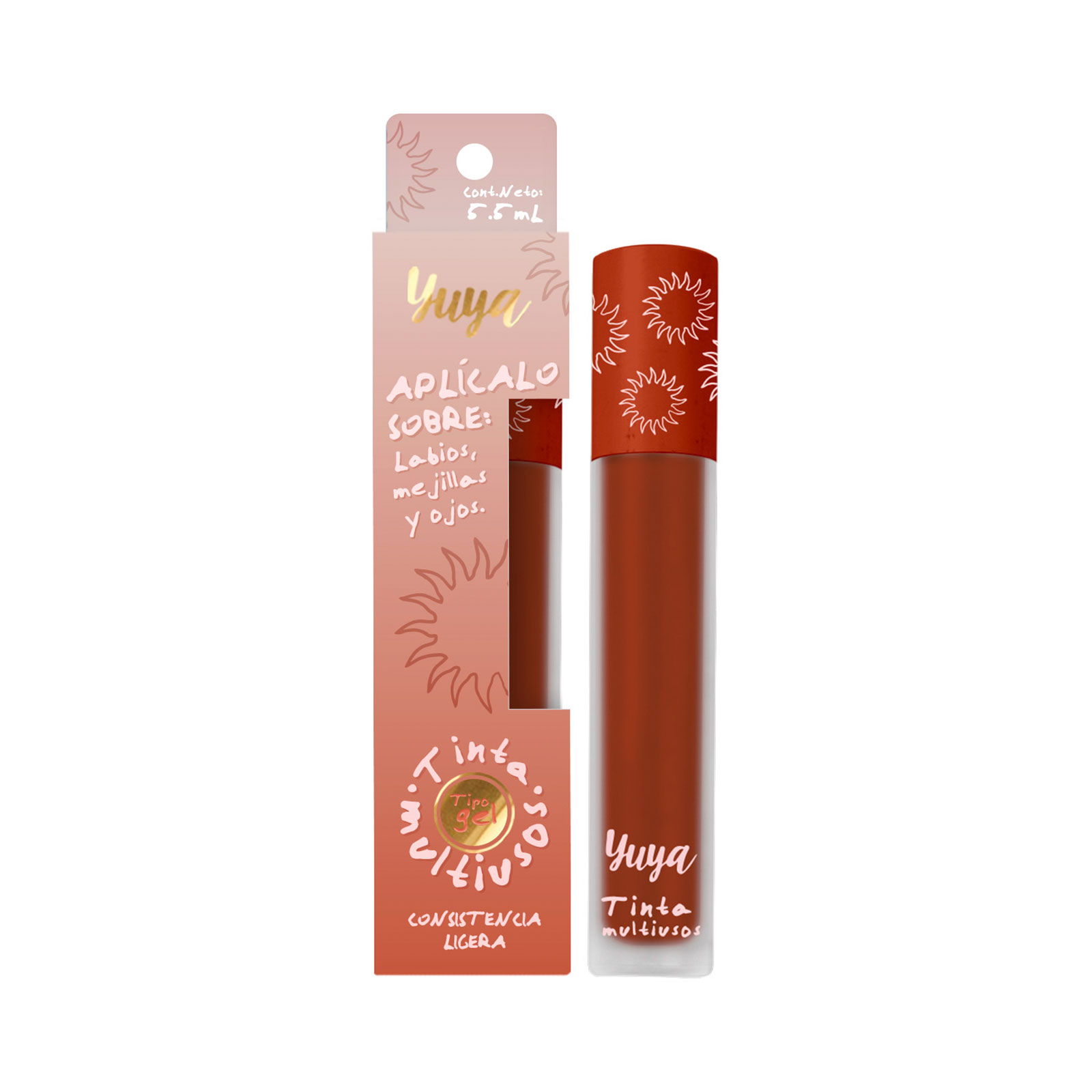 YUYA Tinta Multiusos Labios/Mejillas Tono Soledad 5.5 ml