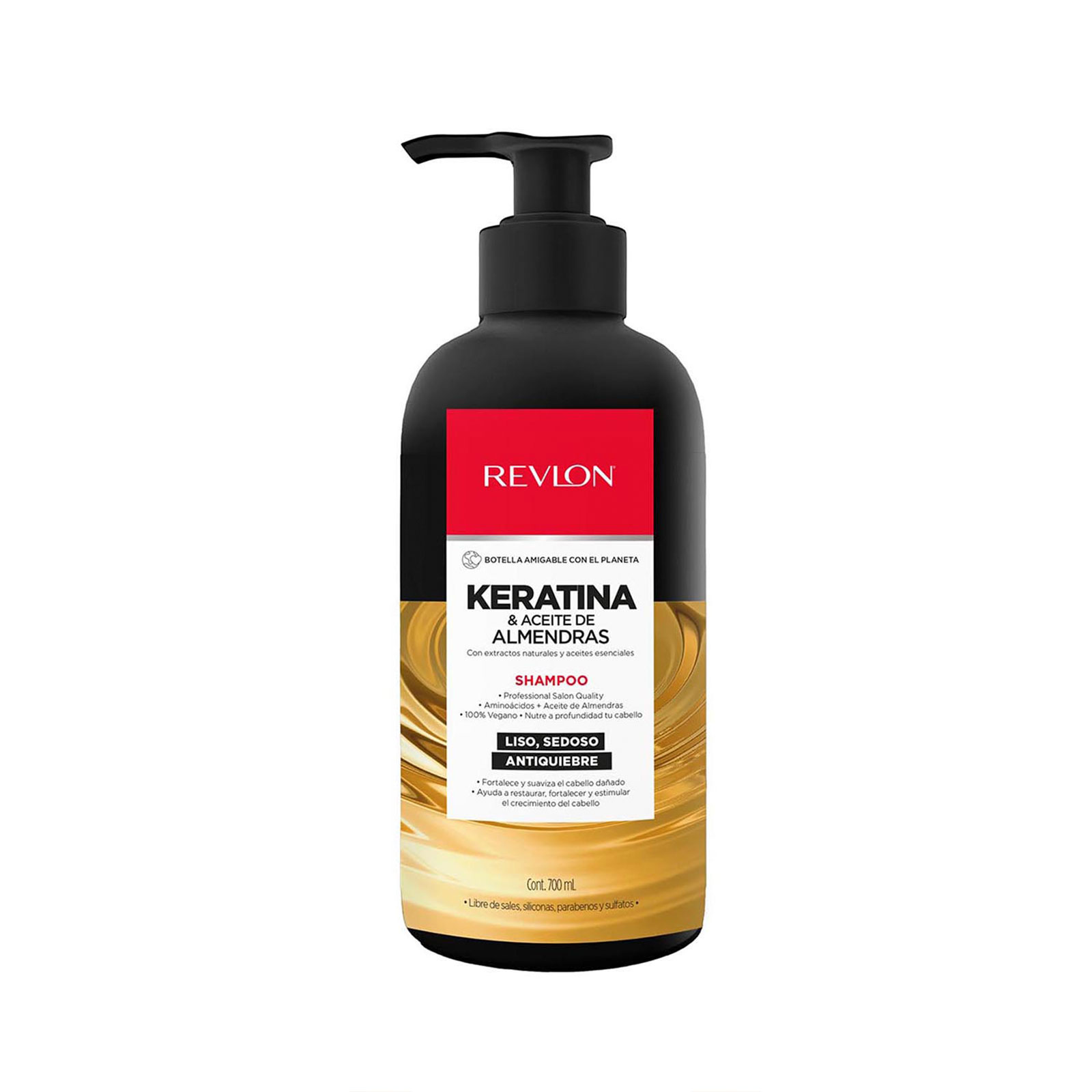 REVLON Shampoo Keratina y Aceite de Almendras 700 ml