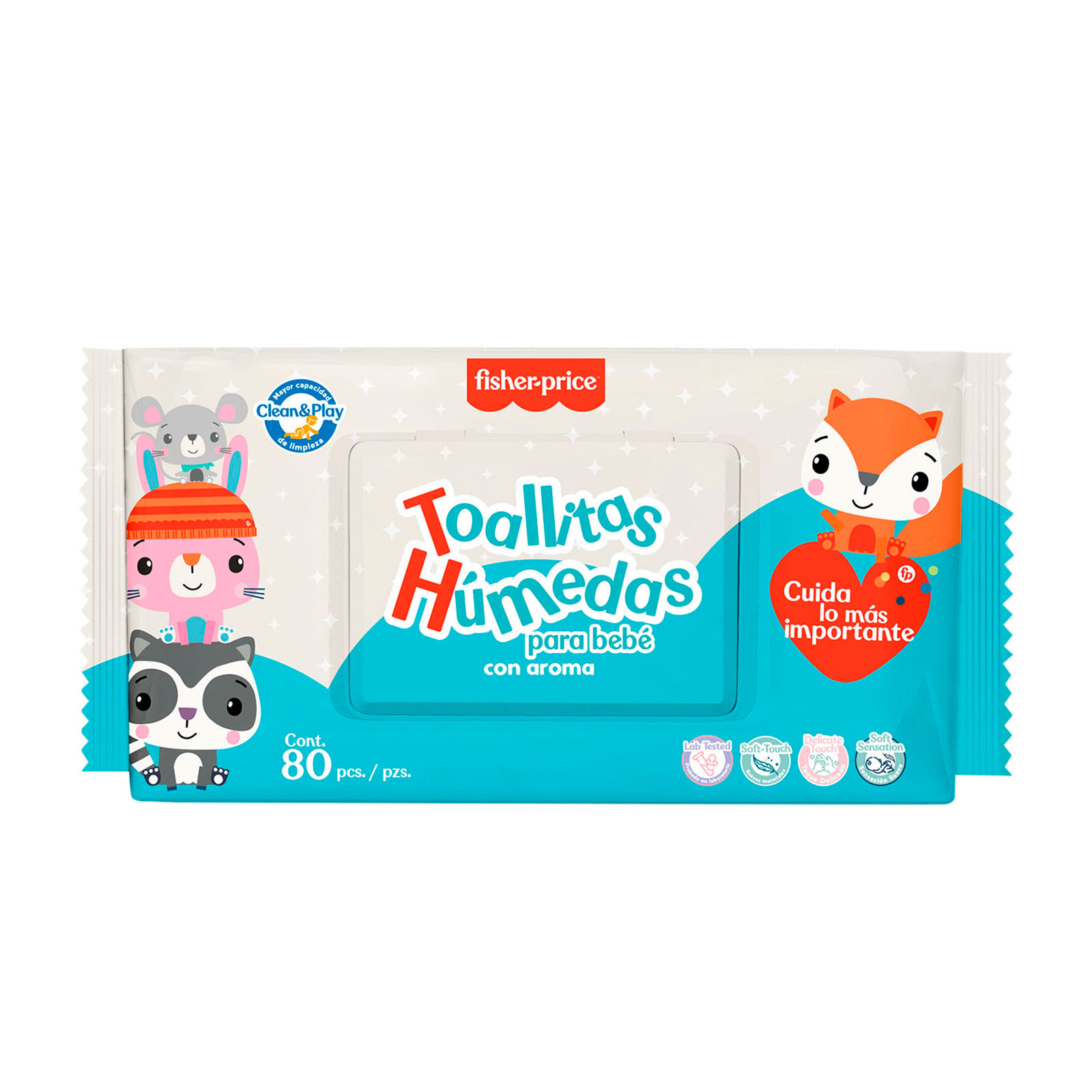 FISHER PRICE Toallitas H&uacute;medas con Aroma 80 Toallitas