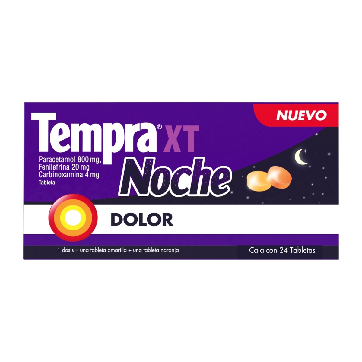 Tempra XT Noche 24 Tabs