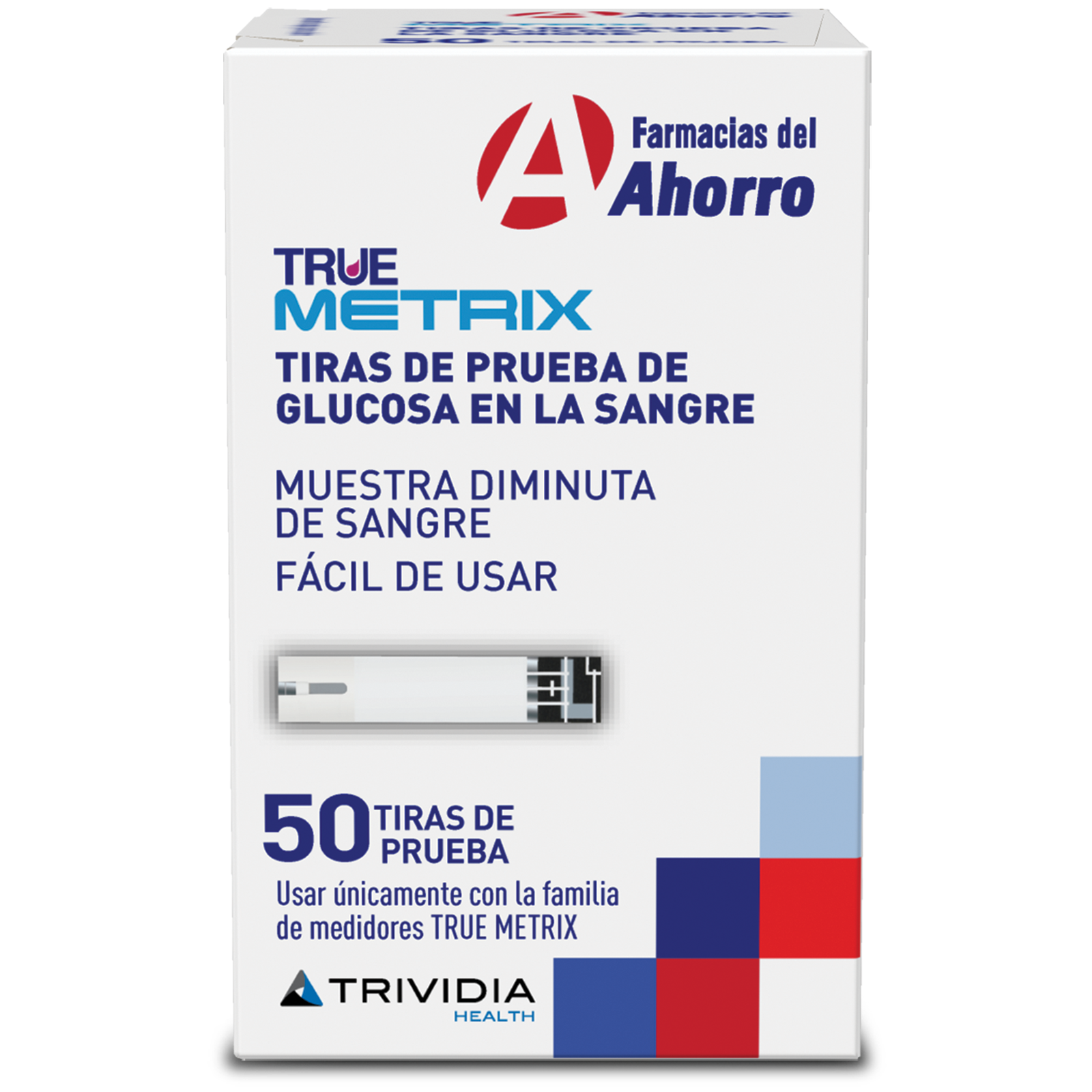 Tiras Pruebas de Glucosa 50 pz Marca del Ahorro