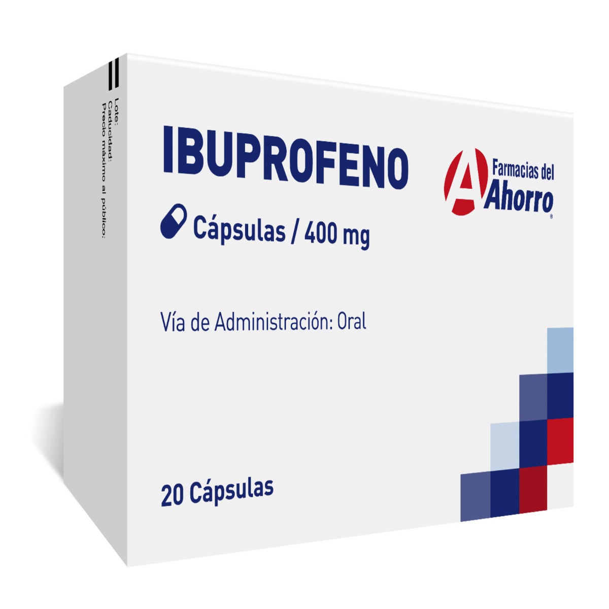 Ibuprofeno 400 mg 20 Caps Marca del Ahorro