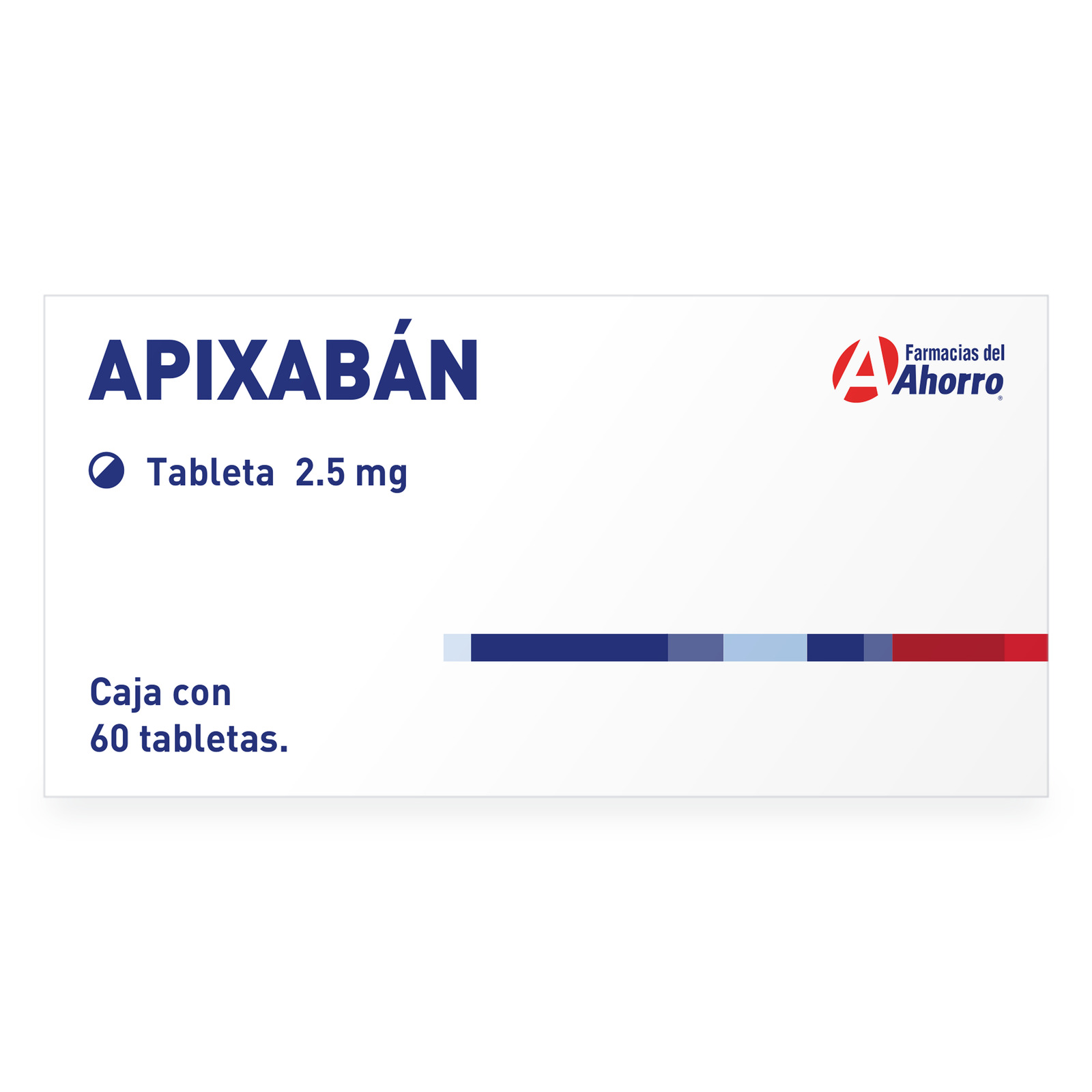 Farmacias del Ahorro | Apixabán 2.5 mg 60 Tabs Marca del Ahorro ...