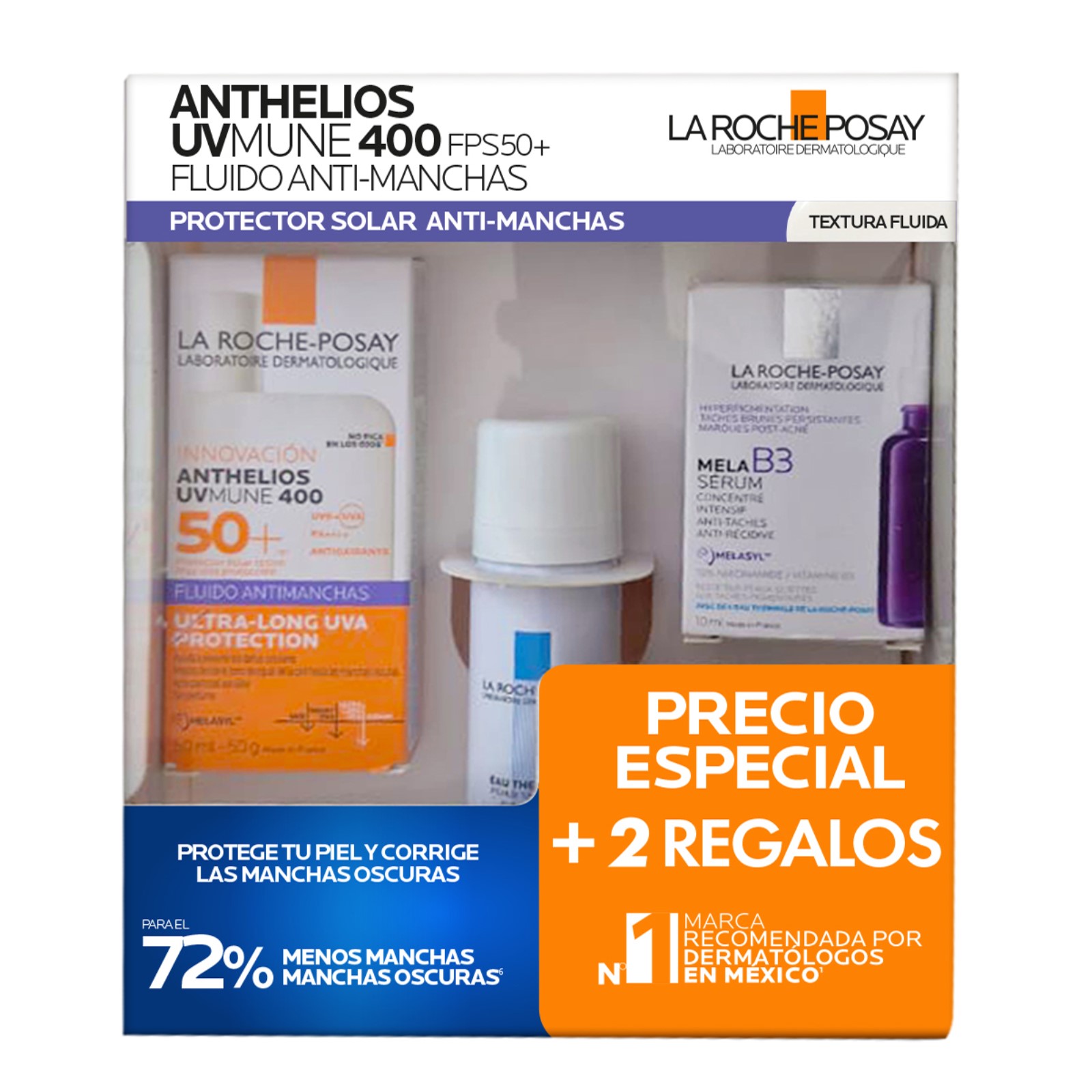 Farmacias del Ahorro | La Roche Posay Pack Anthelios Antimanchas + 2 ...