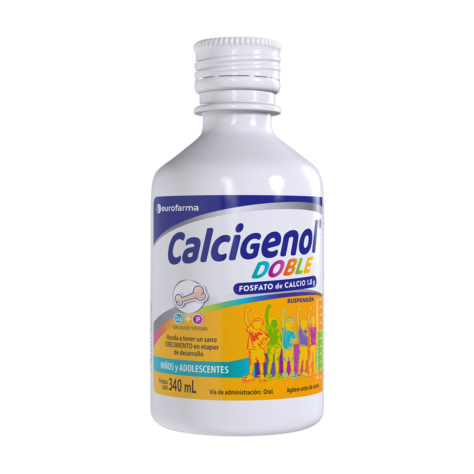 Farmacias del Ahorro | Calcigenol Doble Suspensión Calcio y Fósforo 340 ...