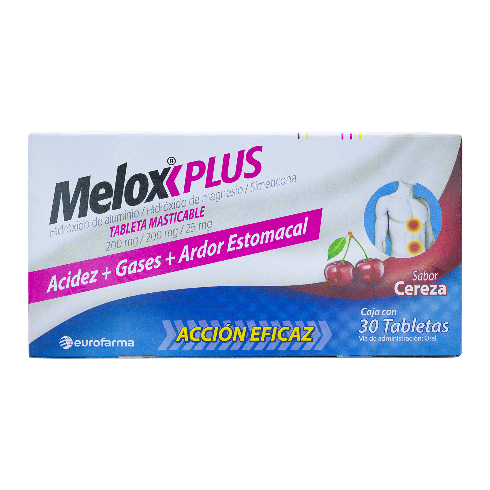 Farmacias del Ahorro | Melox Plus Cereza 30 Tabs | Tienda en línea a ...