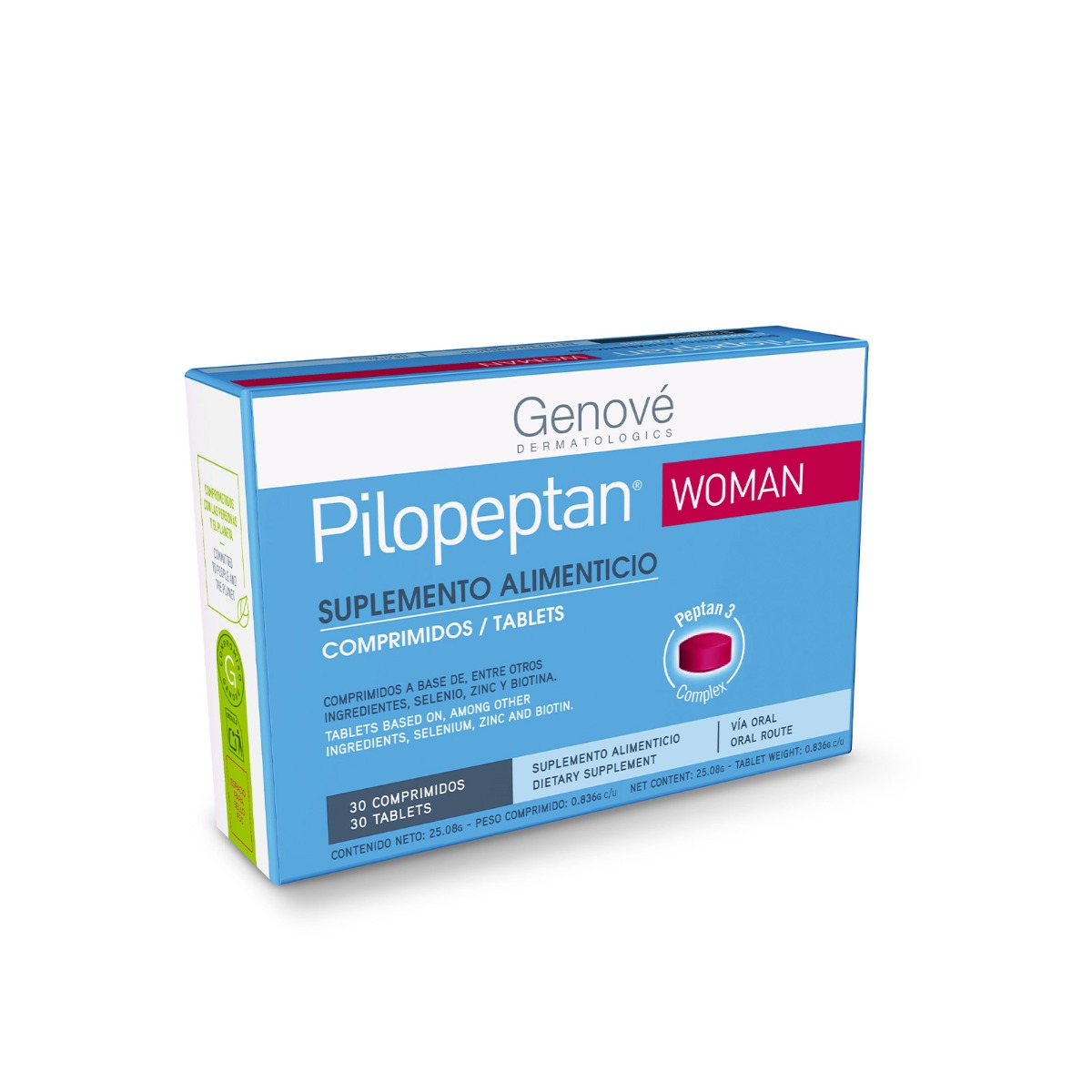 Genové Pilopeptan Woman Suplemento Alimenticio, 30 comprimidos