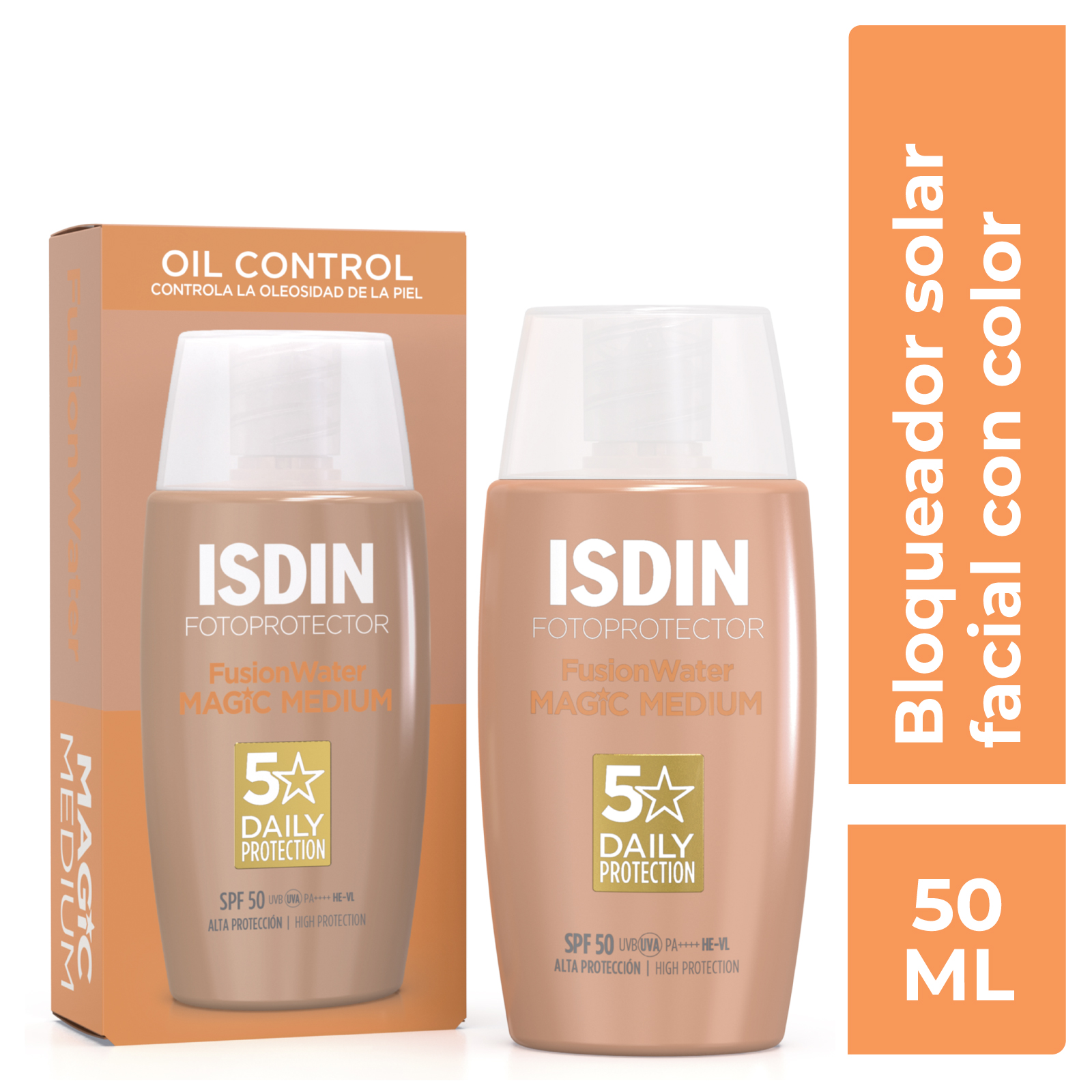 Fotoprotector ISDIN 50+ Fusion Water Color 50 ml