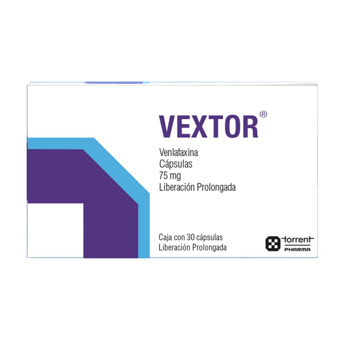 Vextor 75 mg 30 cápsulas