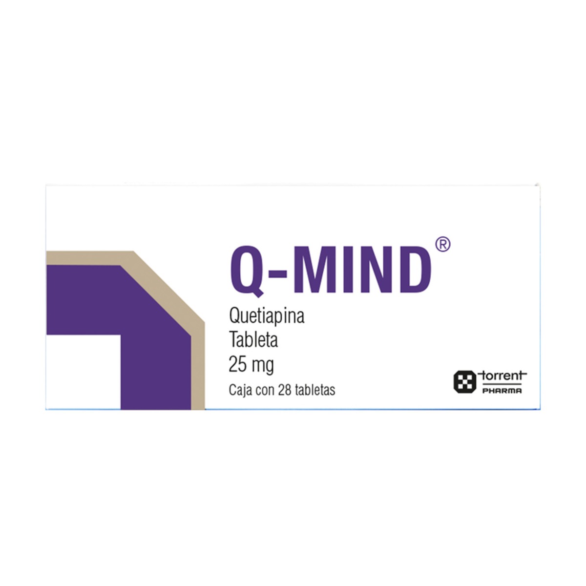 Q-Mind 25 mg con 28 tabletas